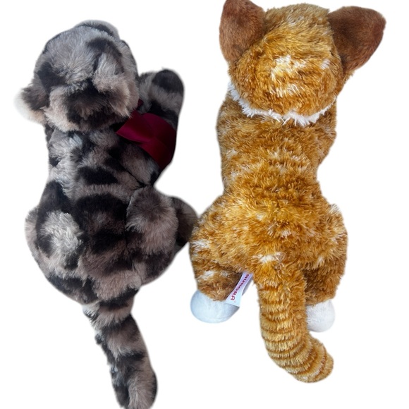 Two Aurora Flopsie Chester Cat & Realistic Cheetah Leopard Plush Lot of 2 - Picture 10 of 16
